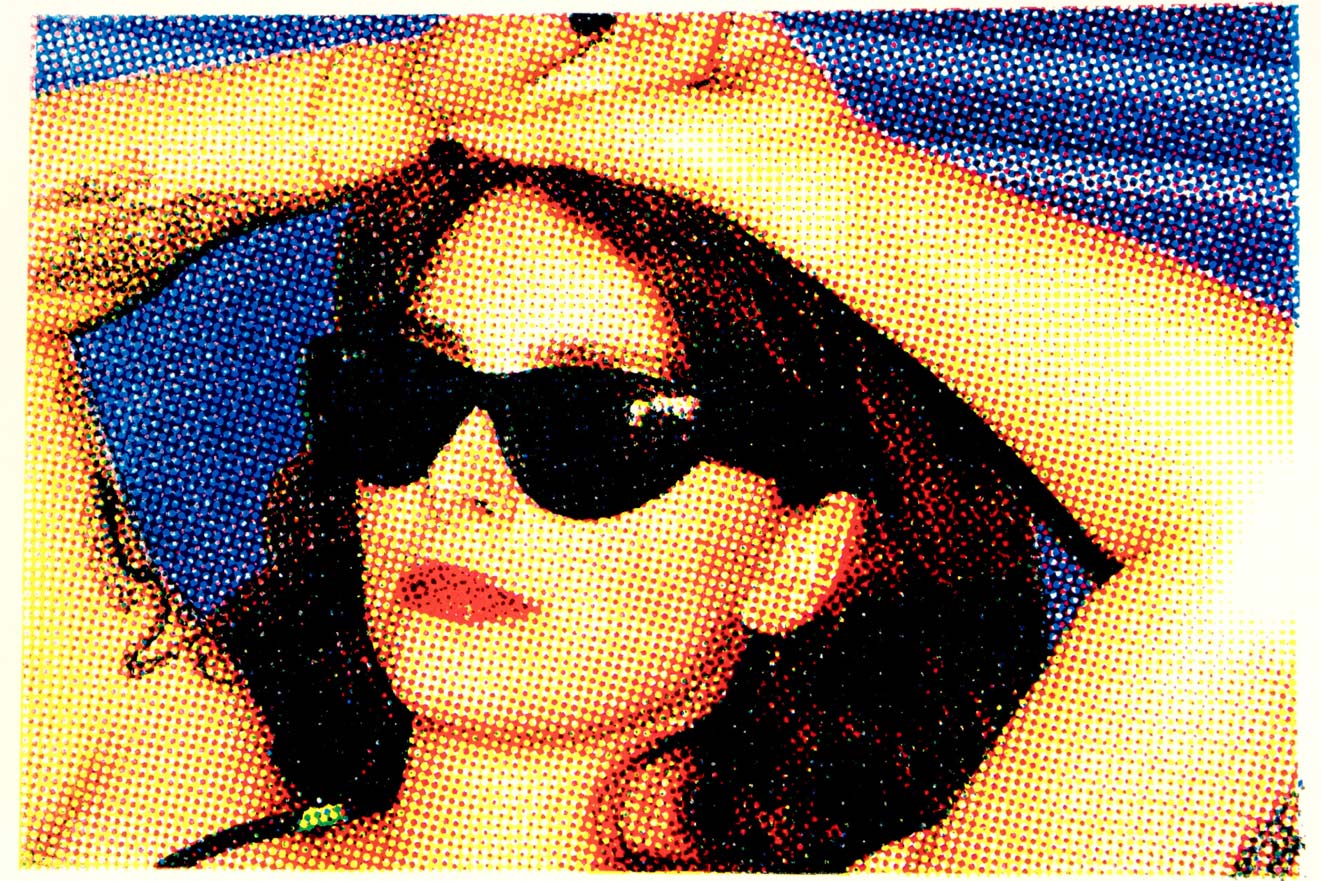 Print auto-portrait - pastiche Martin Parr