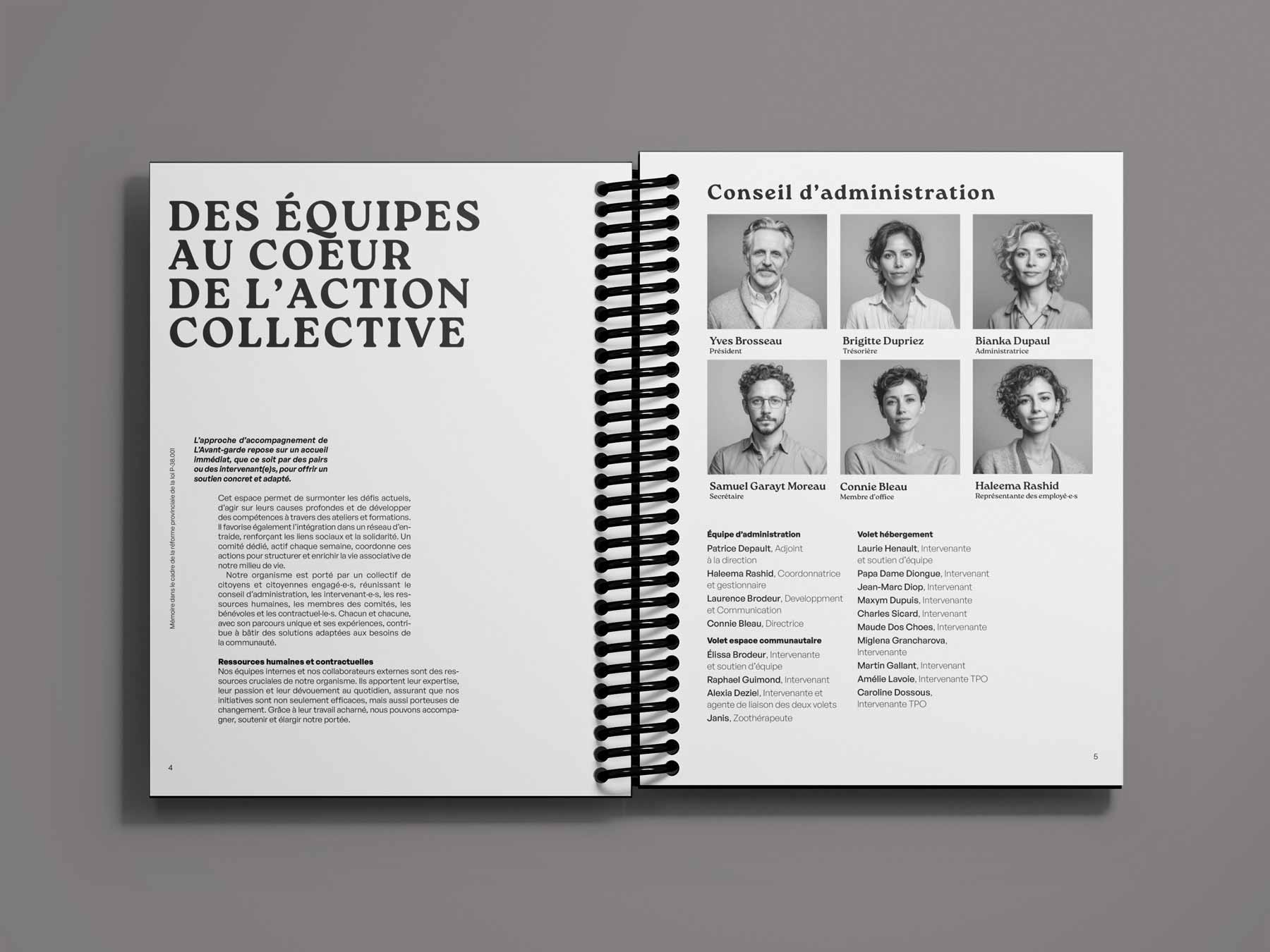 l'équipe de l'avant-garde - projet scolaire