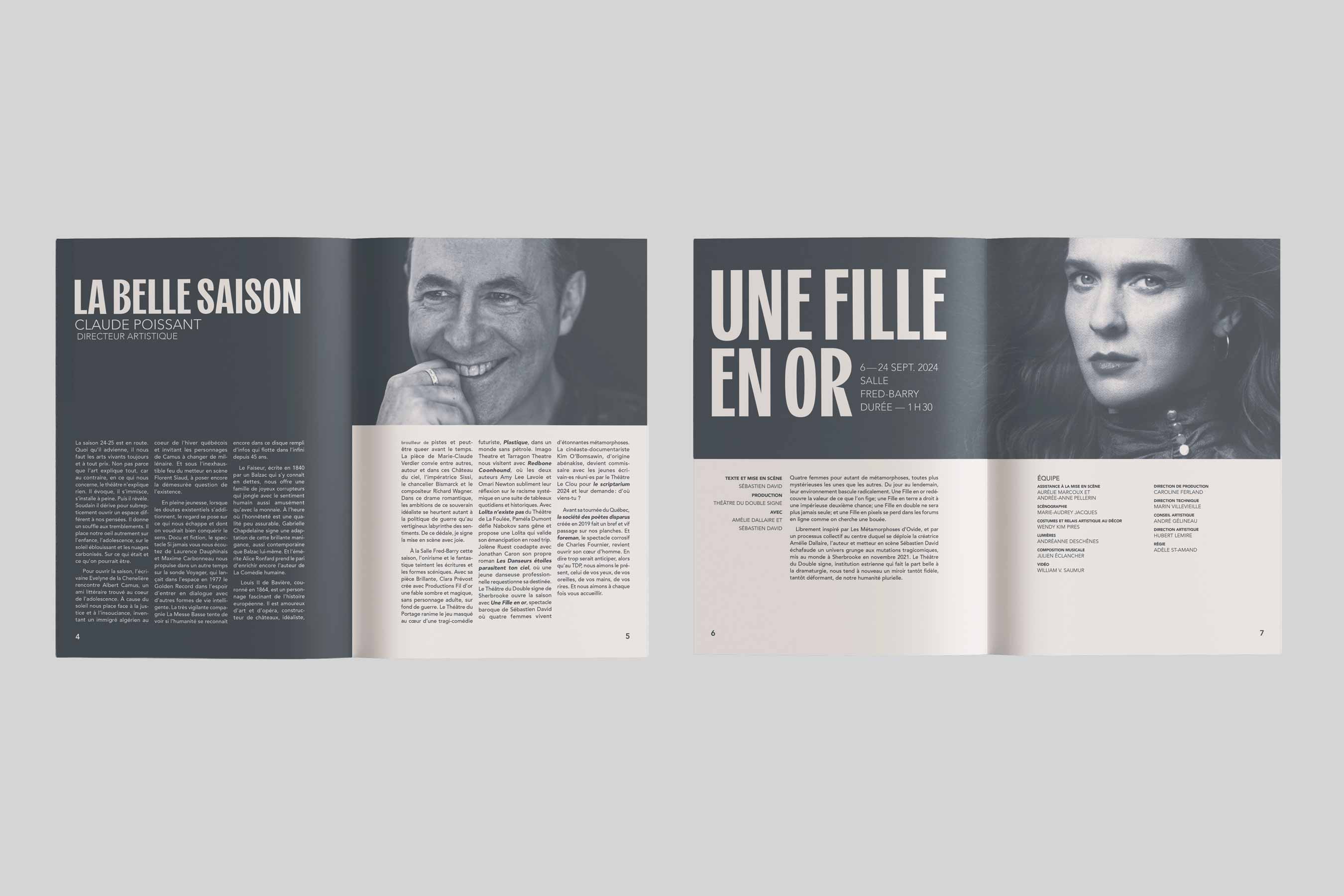 Théâtre Denise-Pelletier — brochure ouverte