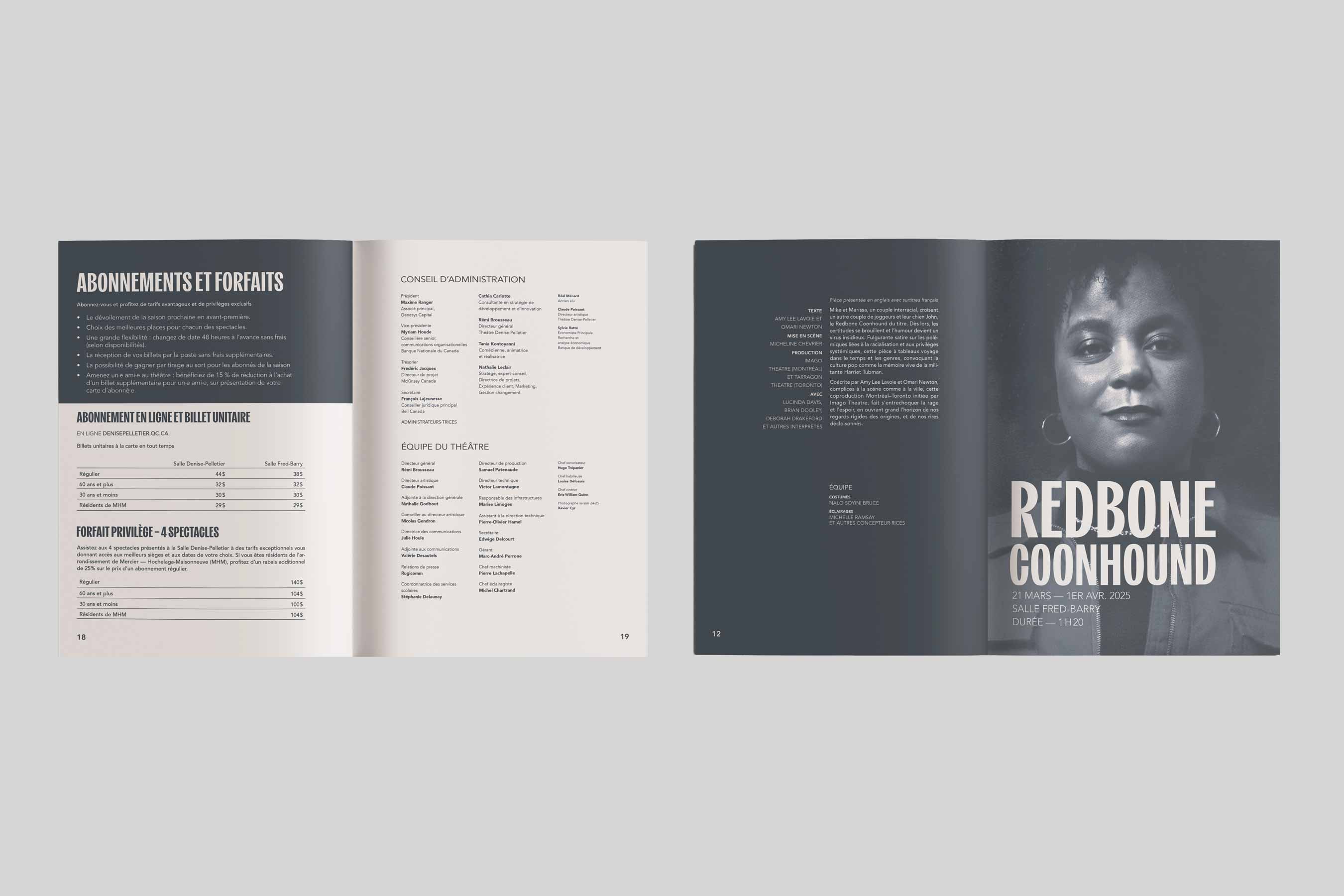 Théâtre Denise-Pelletier — brochure ouverte